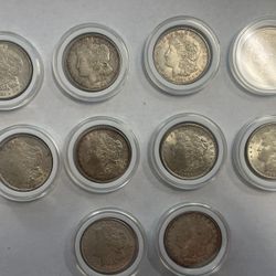 1921 P Morgan Silver Dollars 