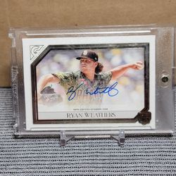 Padres Autograph  Baseball Cards Ryan Weathers 