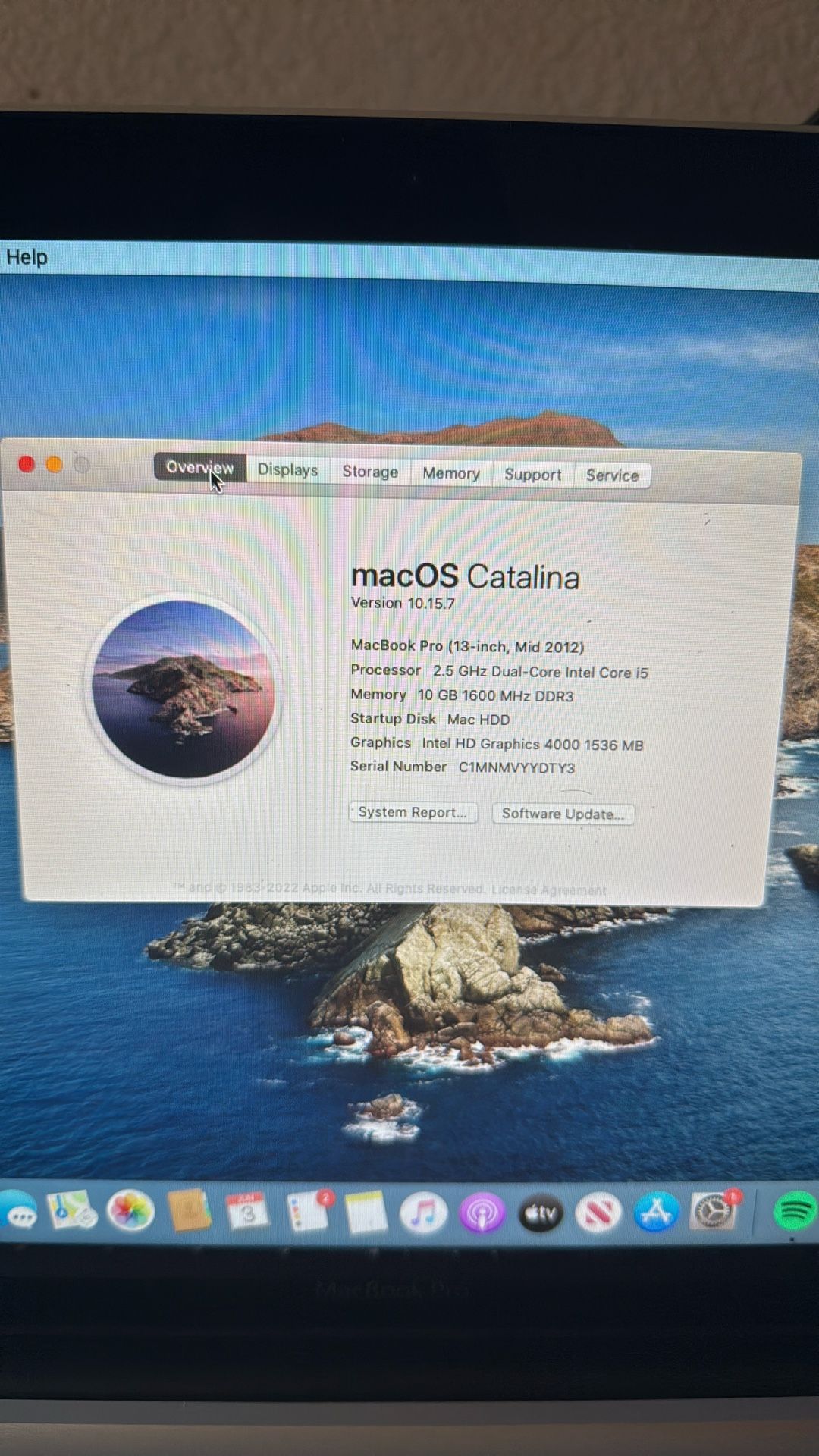 MacBook Pro from 2012