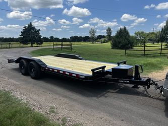 All New 8.5’x20’ Car Hauler Lowboy Flatbed Trailer! With Drive Over Fenders!