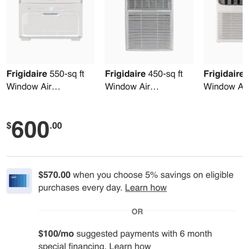 Frigidaire  350-sq ft Window Air Conditioner (115-Volt; 8000-BTU) Item # Model #FFRS0822SE Lowes link https://offerup.com/redirect/?o=aHR0cHM6Ly93d3cu