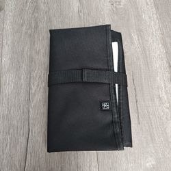 Black Portable Diaper Changing Pad, Easy Wipe Clean, Foldable Waterproof Baby Changing Mat for Diaper Bag