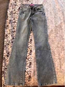 light wash flare jeans