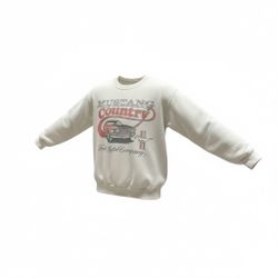 Junk Food  Tees/Mustang Country  Ford Motor Company Women’s Tan Sweatshirt Size Small 