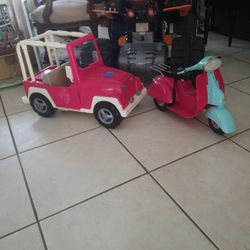 Jeep and Scooter Our generation 18" doll