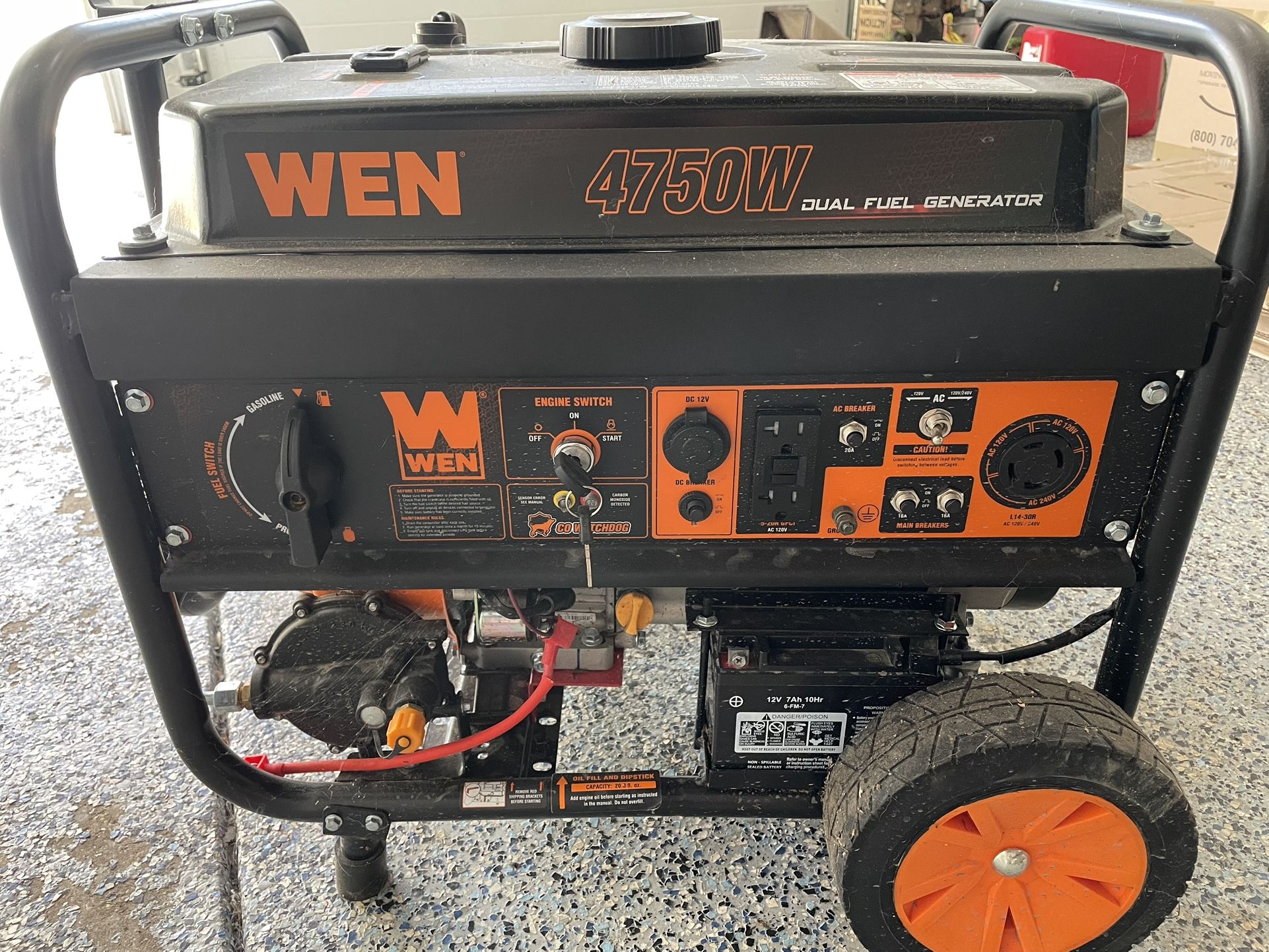 When 475w Dual Fuel Generator, Never Used! 