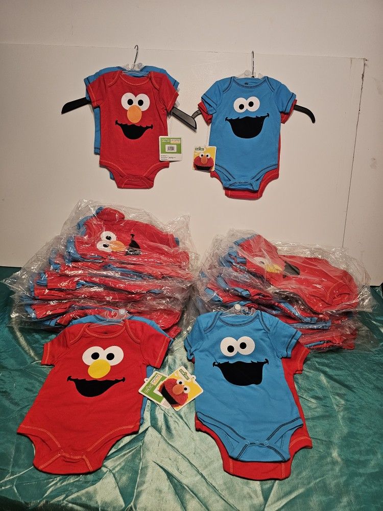 Elmo & Cookie Monster Bodysuit