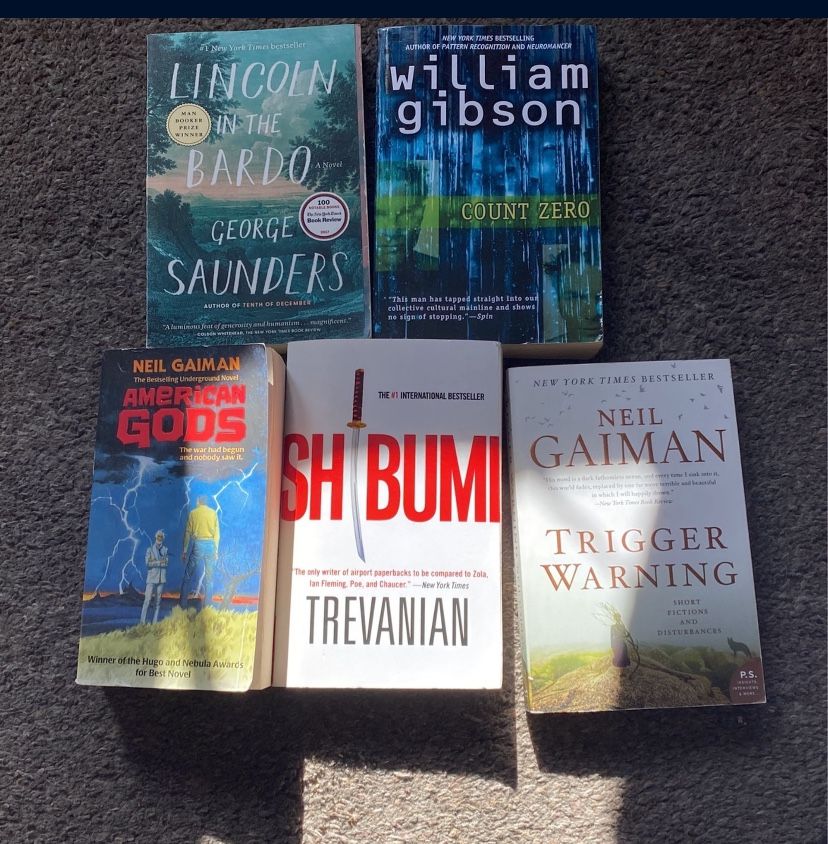 Lot of 5 Fiction Books 