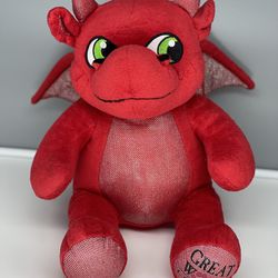 Build A Bear Magic Quest Red Dragon Ellie 15" Plush Great Wolf Lodge Exclusive