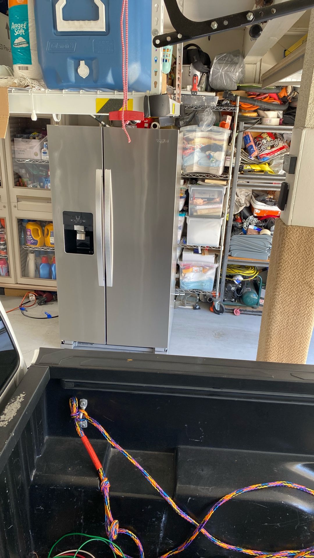 Whirlpool Stainless Steel Fridge (Side By Side)