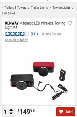 Kenway Magnetic Towing Lights Wireless (READ DESCRIPTION)