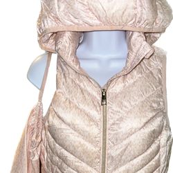 NWOT Michael Kors Down Detachable Hood Vest