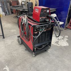 Lincoln CV-400 MIG Stick Welder 400 Amp Power Source w/ LF-72 Wire Feeder For Welding 