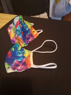 Girl facemask with filter pocket $5