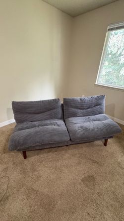 Grey futon