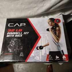 Cap Dumbbell Set With Rack