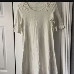 New Eveβs Temptation Cream Colored Dress...size Small