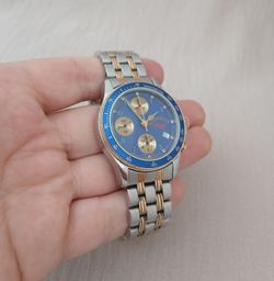 RARE West End Watch CO Sowar 2000 Automatic Chronograph Valjoux 7750 Two Tone Mens Watch