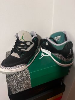 Jordan 3 pine green size 9