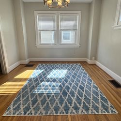 Ruggable Blue Pattered Rug