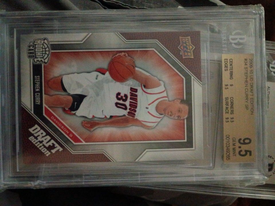 Super Rare Stephen Curry Rookie Card Graded 9.5