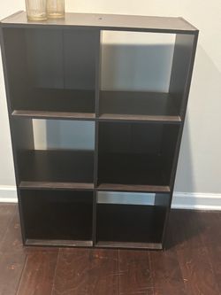 Black 6 Cube storage organizer