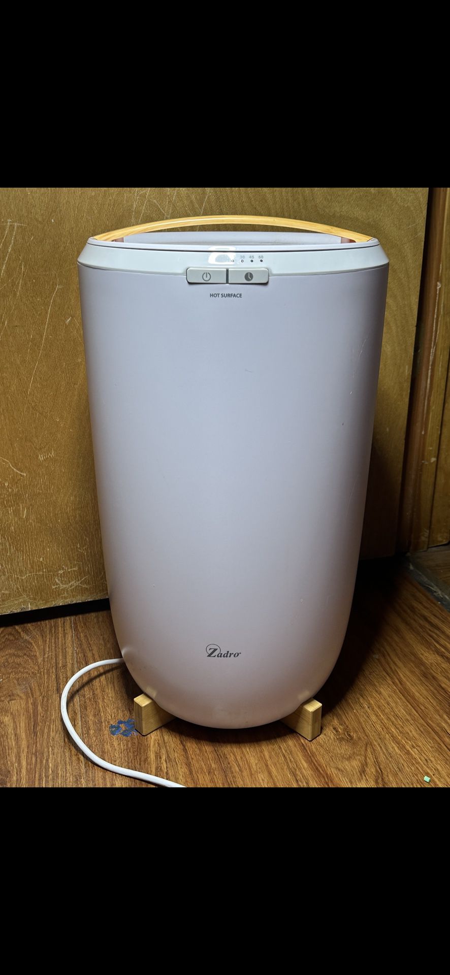 Zadro Large Hot Towel Warmer Bucket Timer Electric Towel Warmer for Bathroom Auto-Shut Off Heated Spa (Large | 20L | 12" Dia. x 21" Tall,)