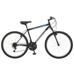 26" Bike Roadmaster Granite Peak Mountain Bicycle For Sale Front Suspension Black/Blue Cycling