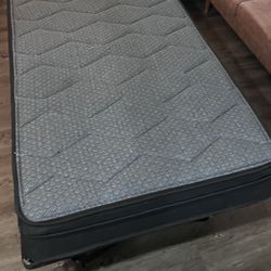 Dream Solutions Dark Metal Day Bed Frame Trundle Includes Twin Size Super Clean Super Soft Lightweight Mattress Twin Size Like New!
