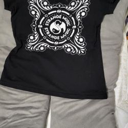 Strange Music Fitted Black, graphic Tee By ALSTYLE