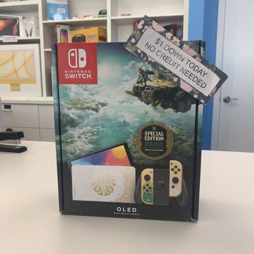 Nintendo Switch Oled Zelda Edition Console Pay $1 DOWN AVAILABLE NO CREDIT NEEDED