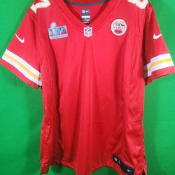 Travis Kelce Chiefs New Super Bowl LVII Patch Red Nike Jrsy sz XL (ON FIELD