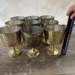 9 Gold Centerpiece Vases