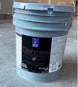 Opened full 5 gallons Pure White Interior Paint Midium Lustre