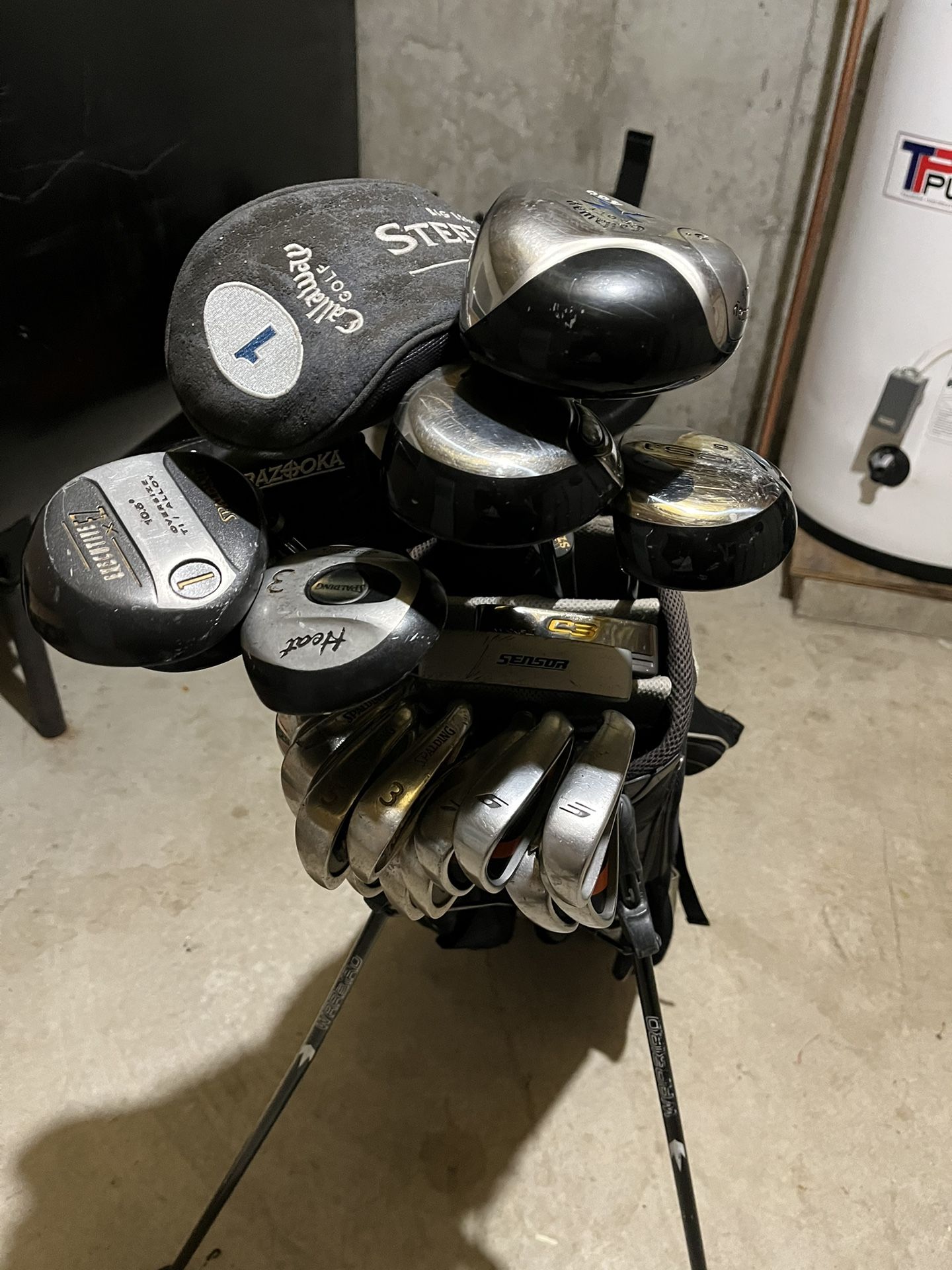 Golf Clubs and Bag