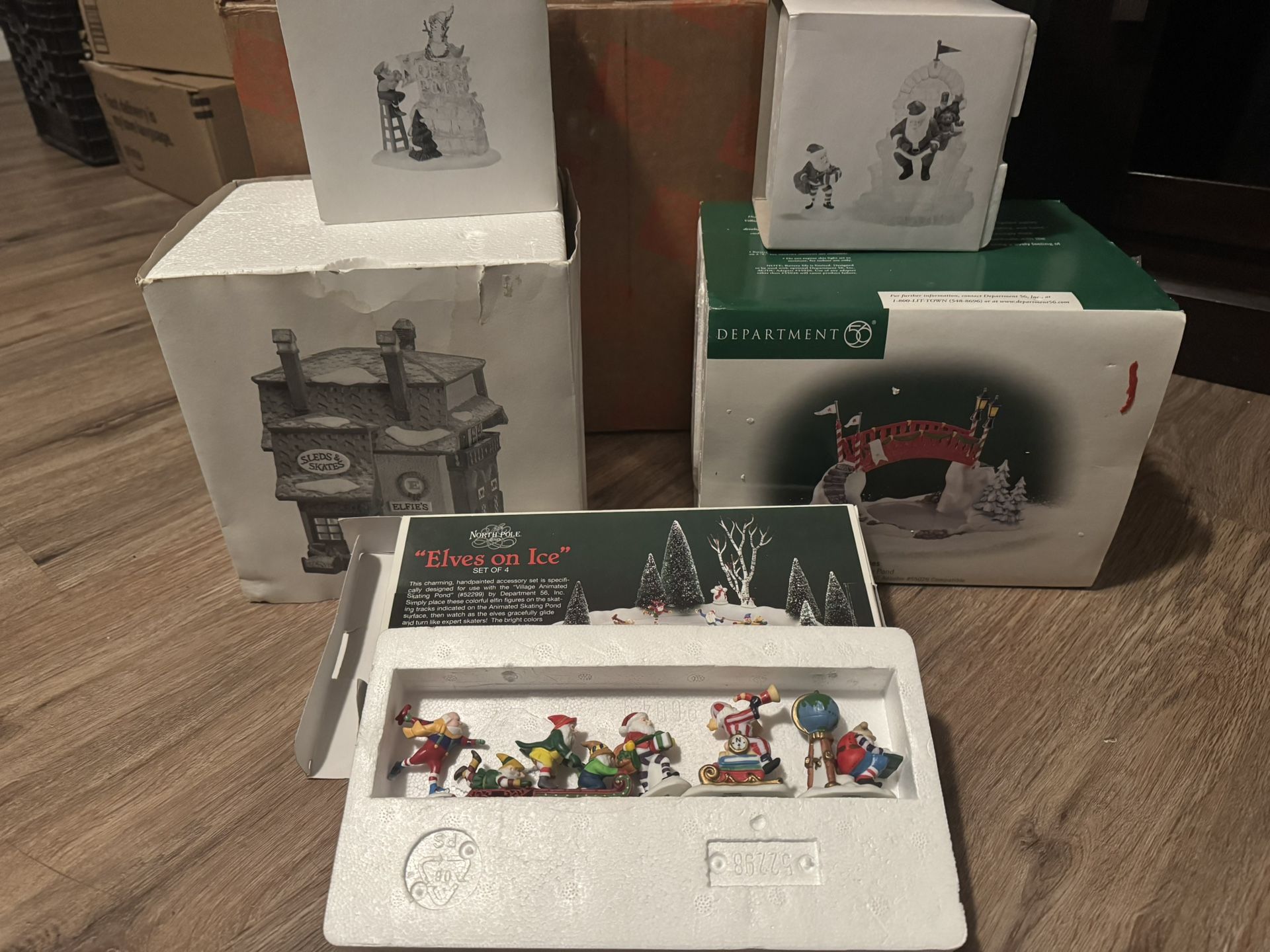 Department 56 Ceramic Christmas Village Set