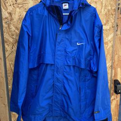 Vintage 90’s Nike clima fit men’s Large blue windbreaker jacket