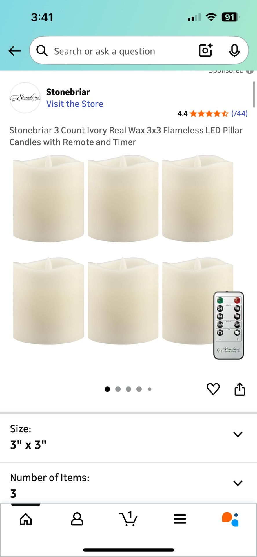 Wax LED Candles