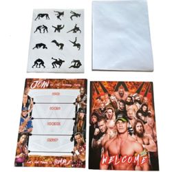 WWE Wrestling Birthday Party Invitations 20pk 5x7 Cards with Envelopes