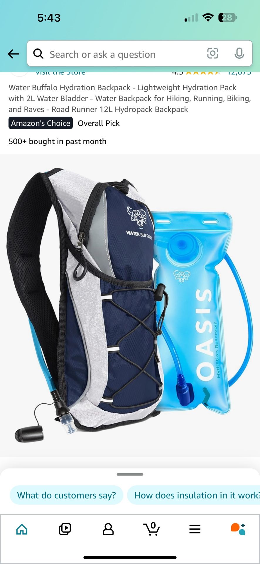 Hydration Backpack