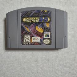 🎮 Lode Runner 3-D (Nintendo 64, 1999) - Authentic Cartridge Only - TESTED & WORKING
