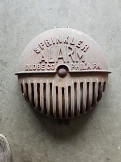 Vintage Fire Alarm Bell Antique 