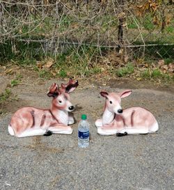 Fake dont delete - deer statue ornament maceta 1 female left