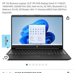 HP DW-300 Laptop i7, 16GB RAM, 256GB SSD