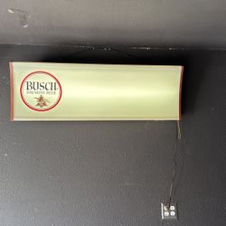 Vintage Busch Bavarian beer Sign 