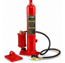 8 Ton Hydraulic Long Ram Jack Replacement Engine Hoist Cylinder with Clevis Base, Heavy-Duty Welded Steel, Manual Pump Operation (8 Ton (Air Pump))

N