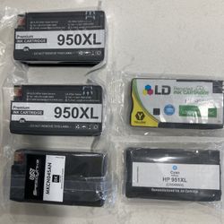 950XL Black Ink Cartridges (New). 