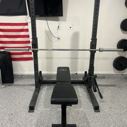 ETE Squat Rack And More NO WEIGHTS 