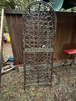 Gorgeous steel wine rack