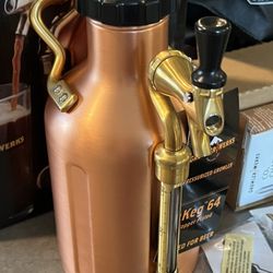 New-GrowlerWerks uKeg 64 Copper Plated — brand new, full accessory bundle, Portland-made